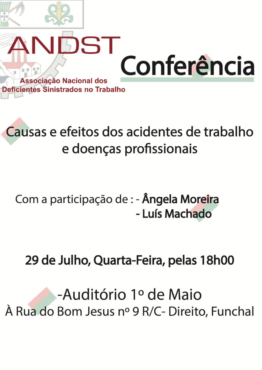 CONFDERÊNCIA SOBRE ACIDENTES DE TRABALHO E DOENÇAS PROFISSIONAIS